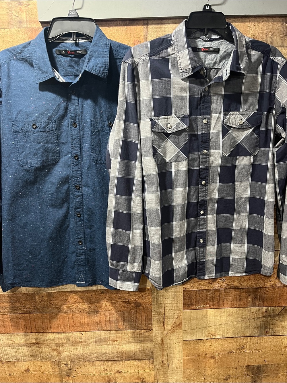 Stoic Men's Button-Up long sleeve Shirt bundle size medium